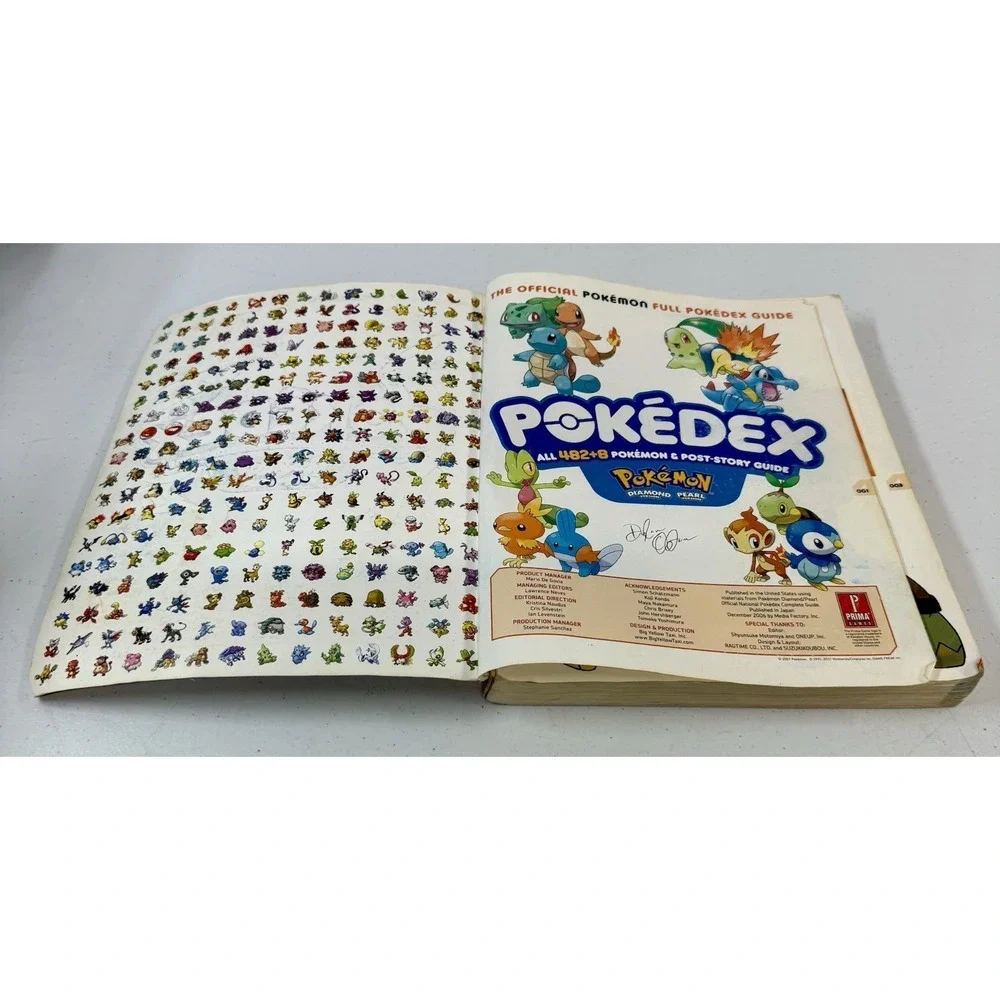 Pokémon Full Pokedex Guide Vol. 2 2007 Diamond and Pearl No Poster Prima DS